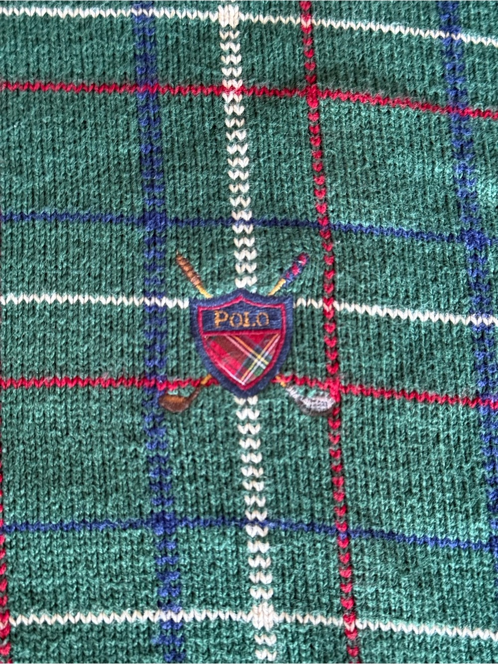 Like New Vintage Polo Golf Knitted sweater original Polo Ralph Lauren Golf logo - Picture 5 of 7